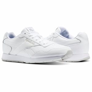 Adidasy Męskie Reebok Royal Glide Białe/Szare/Królewski Niebieski PL 83BAZWM